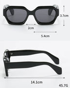 Irregular Polygonal Sunglasses with UV Protection - Viexta