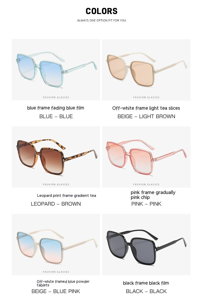 Gradient UV Protection Vintage Sunglasses