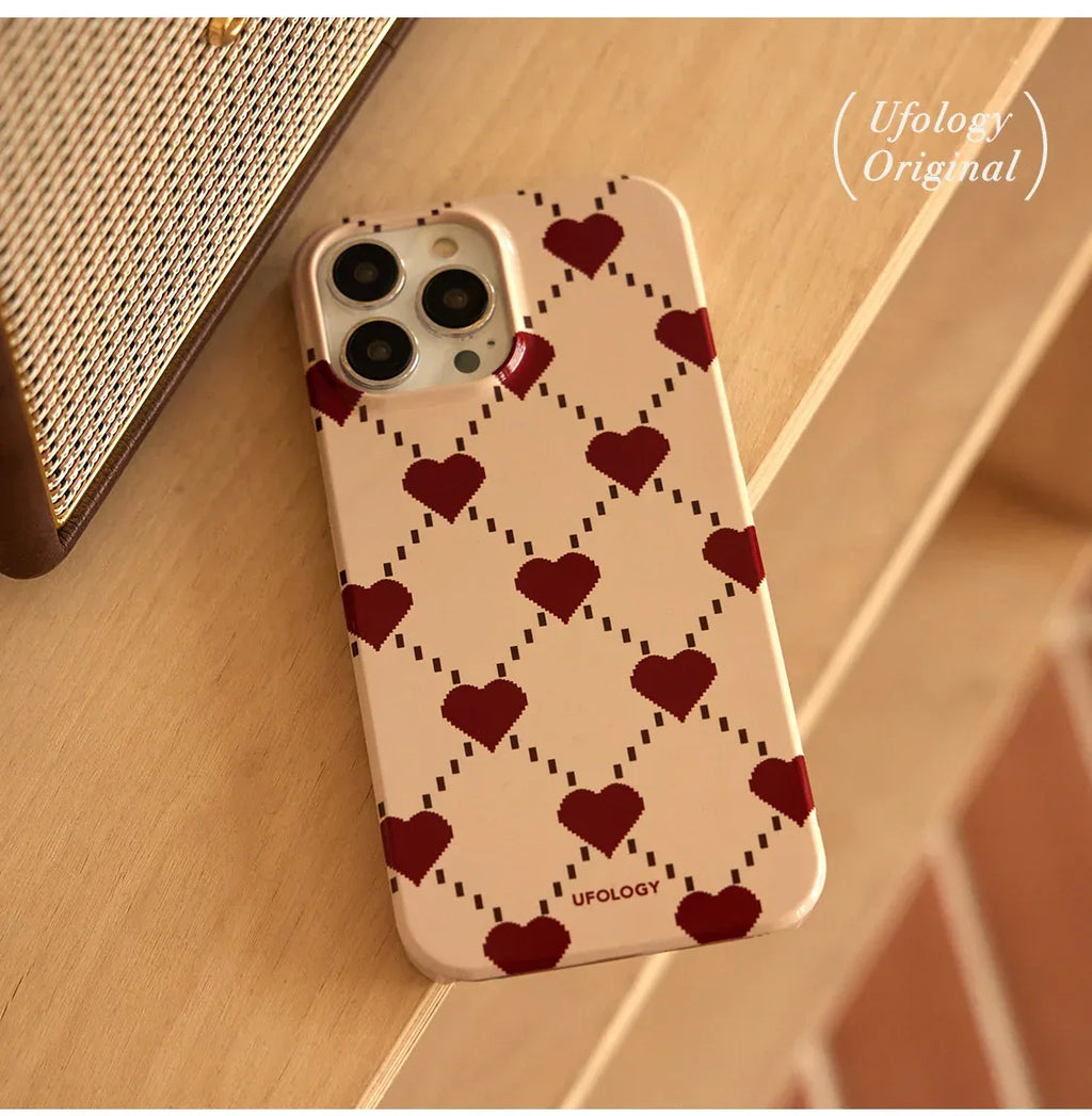 Autumn Winter Retro Heart iPhone Case - Viexta
