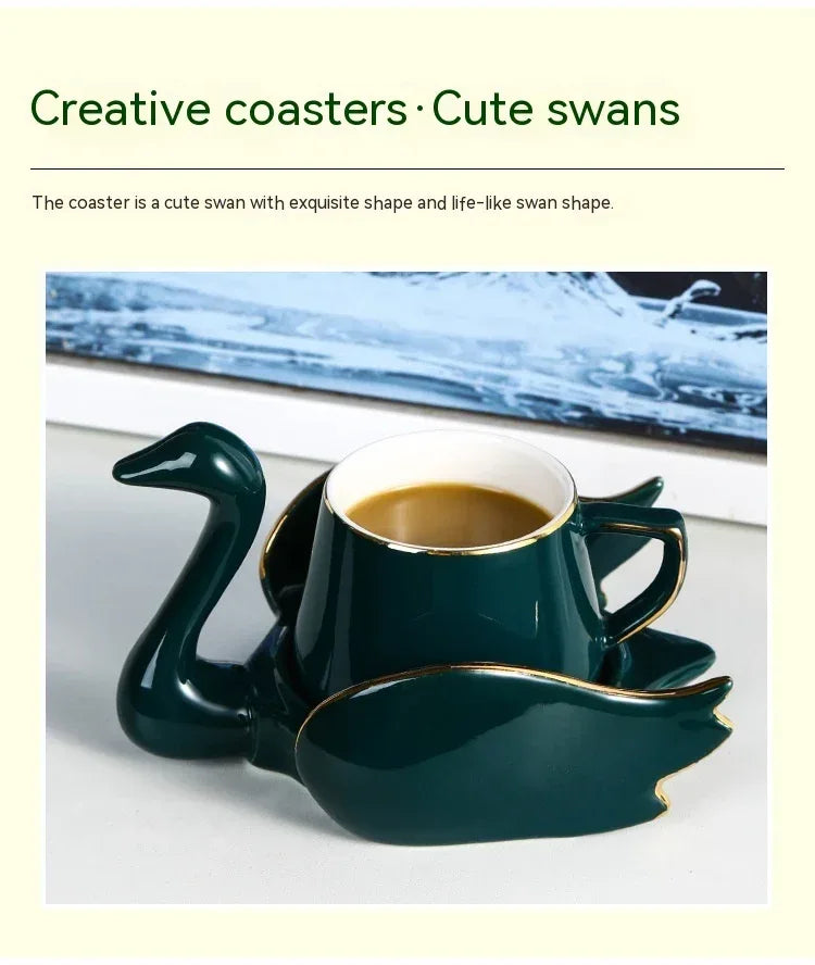 Creative Swan Ceramic Coffee Cup - Viexta