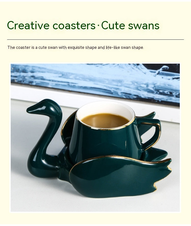 Creative Swan Ceramic Coffee Cup