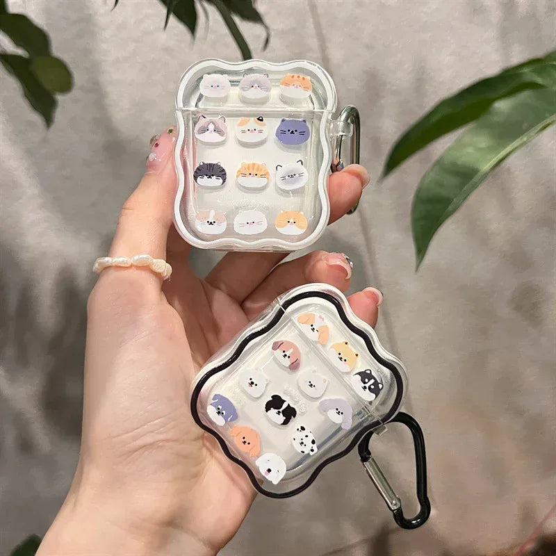 Transparent And Cute Airpods Case - Viexta