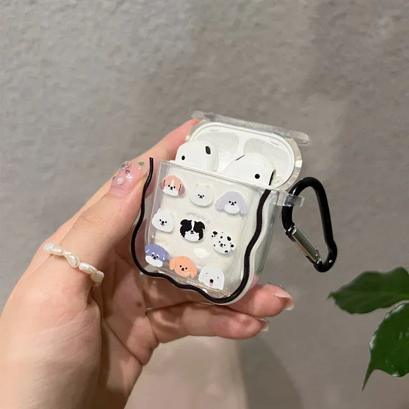 Transparent And Cute Airpods Case - Viexta