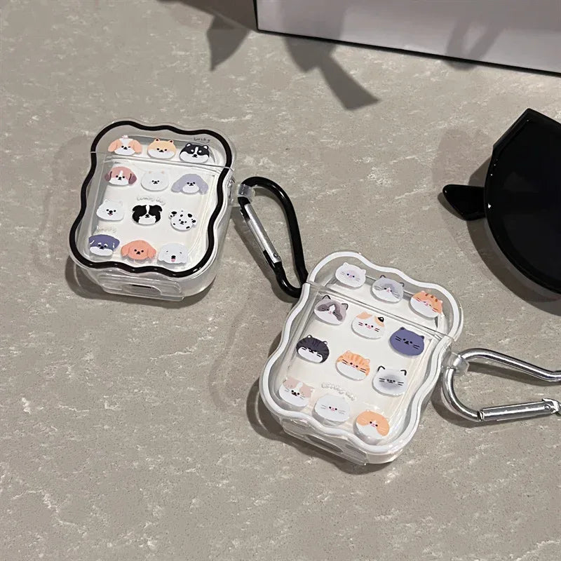 Transparent And Cute Airpods Case - Viexta
