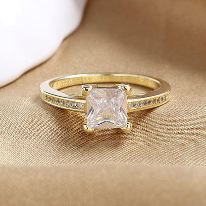 Four-claw Simulation Diamond Ring