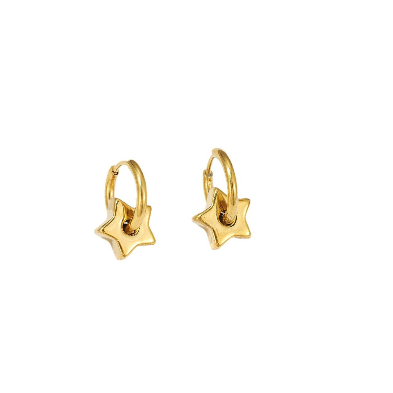 itanium-steel-star-earrings