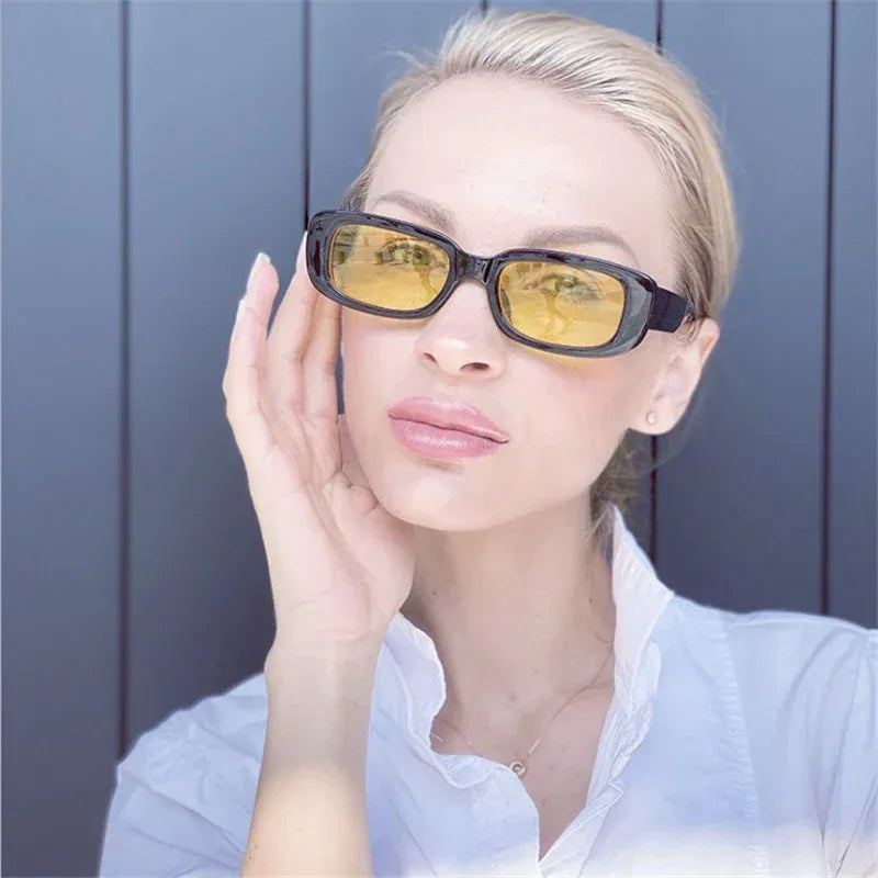 Square-rimmed Thick Frame Women's Fashion Sunglasses - Viexta