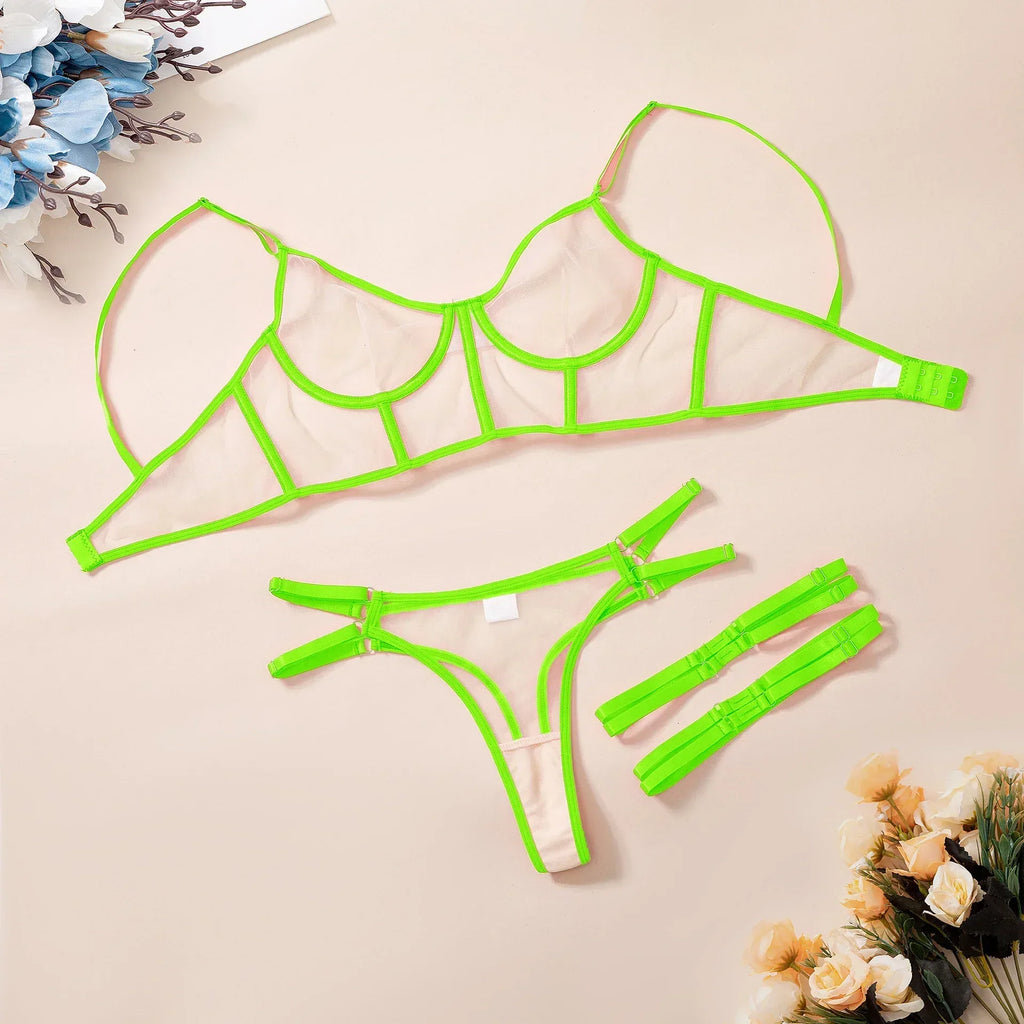 lace-mesh-girl-lingerie-set - Viexta