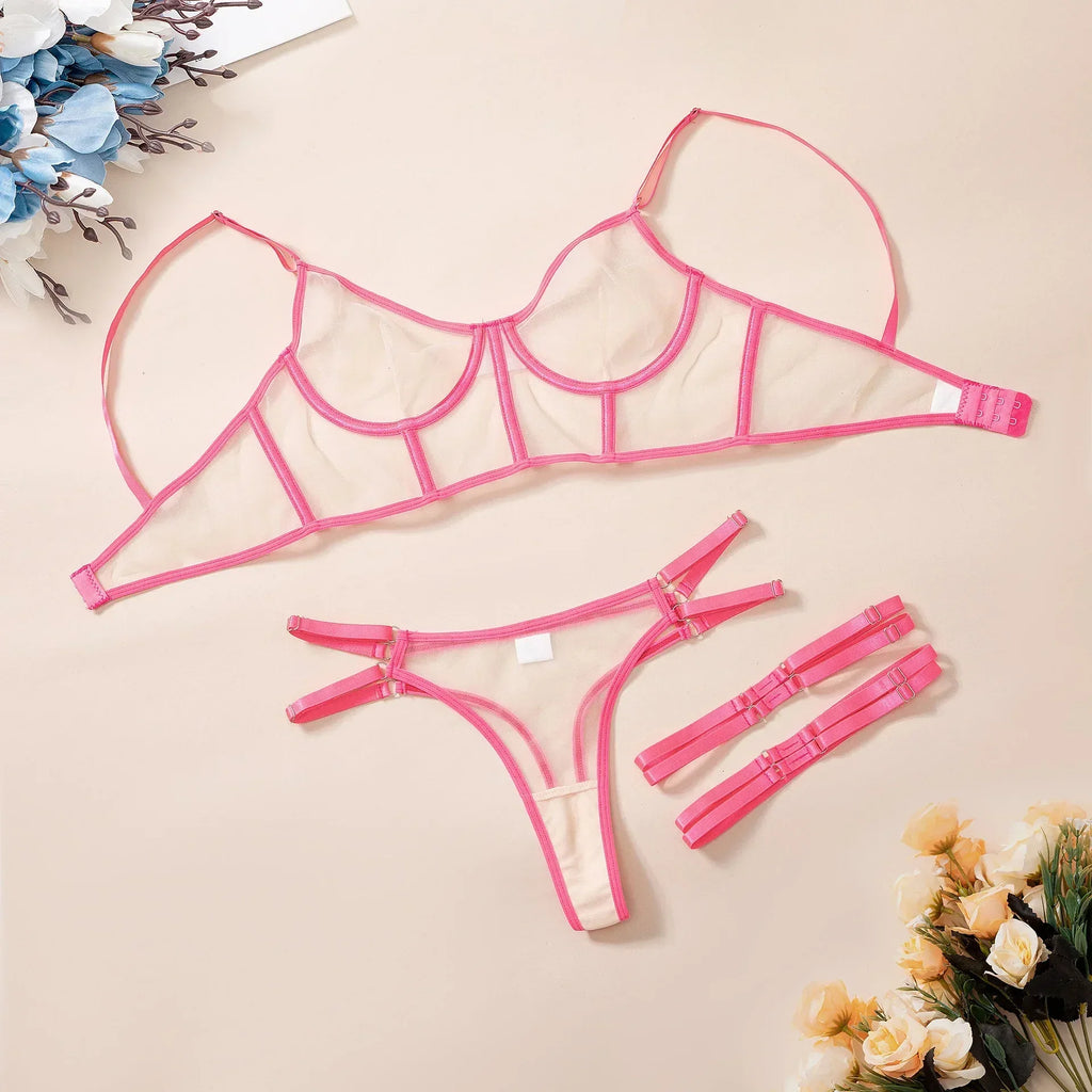 lace-mesh-girl-lingerie-set - Viexta