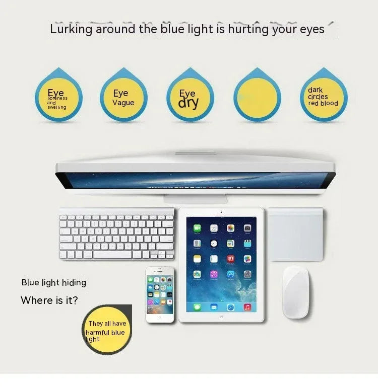anti-blue-light-half-frame-glasses - Viexta