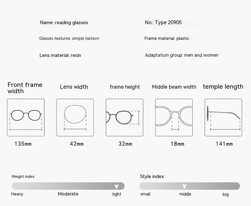 anti-blue-light-half-frame-glasses - Viexta