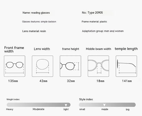 anti-blue-light-half-frame-glasses - Viexta