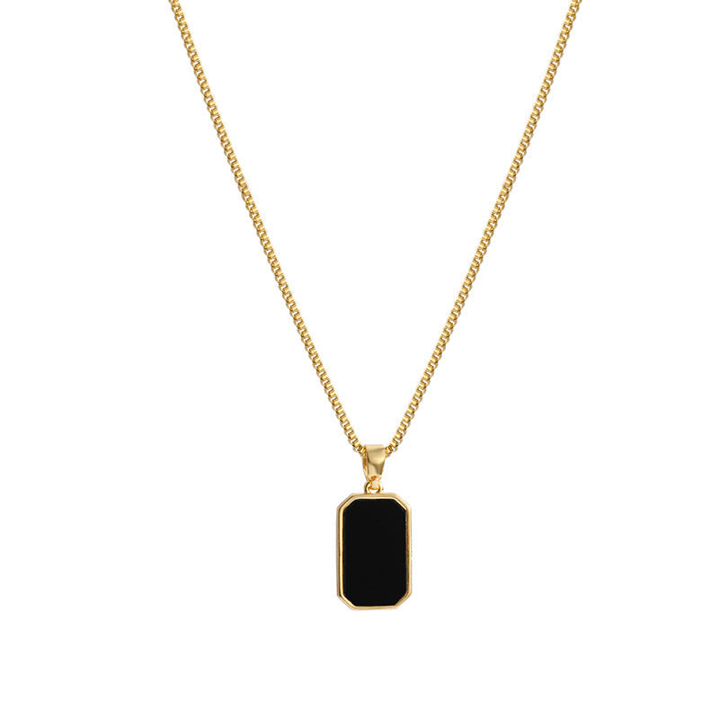 Niche 18K Gold Black Necklace