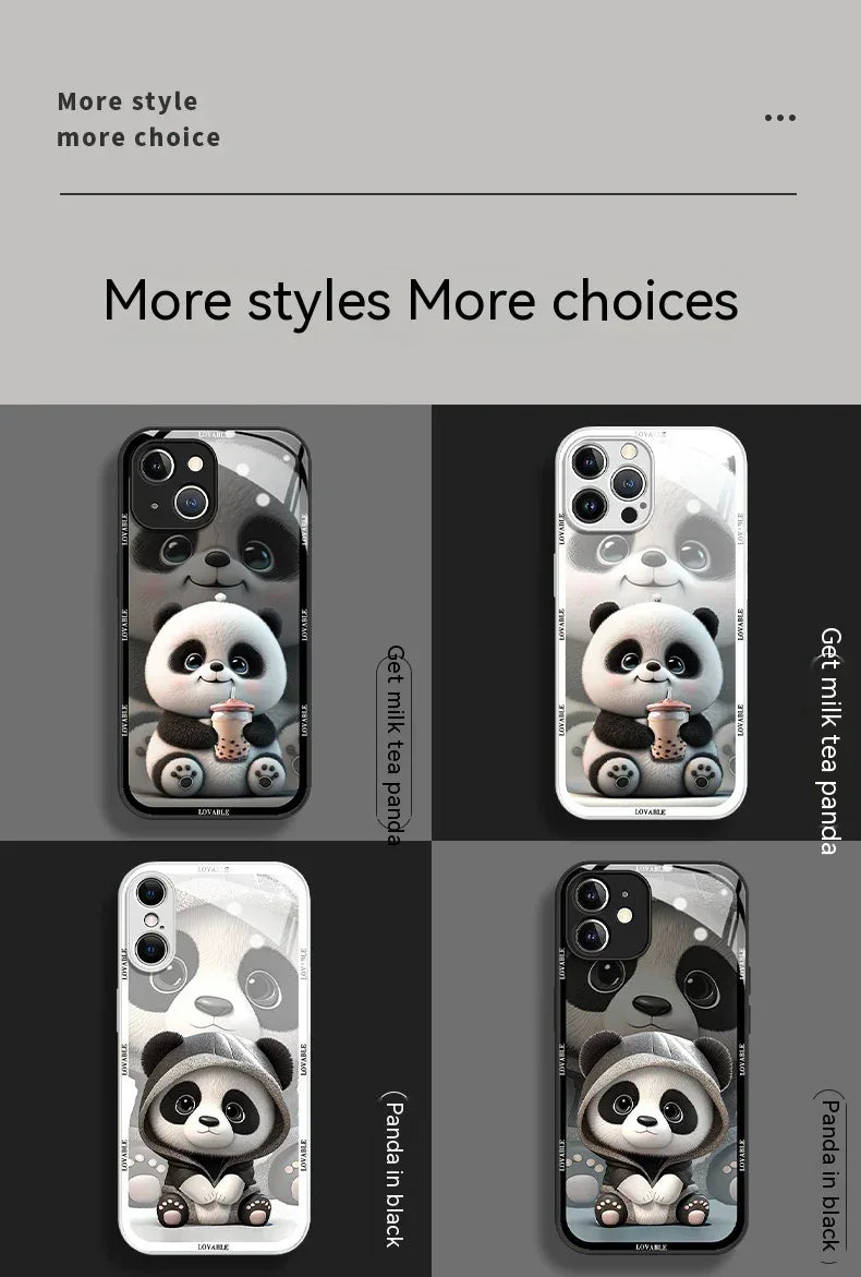 Panda Glass iPhone Case - Viexta