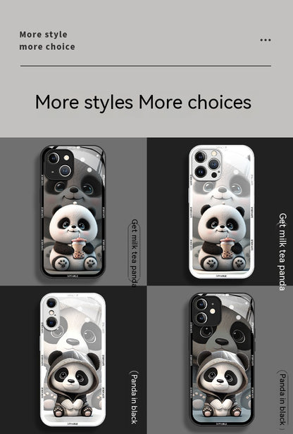 Panda Glass iPhone Case