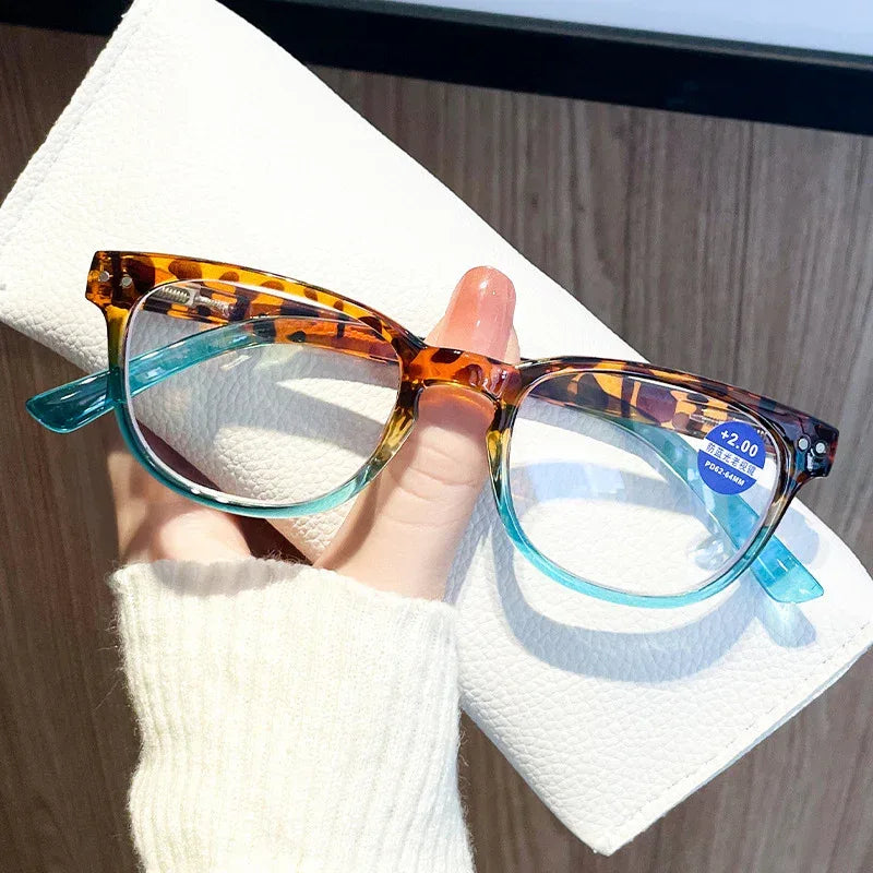 Anti Blue Light Contrast Leopard Print Sunglass - Viexta