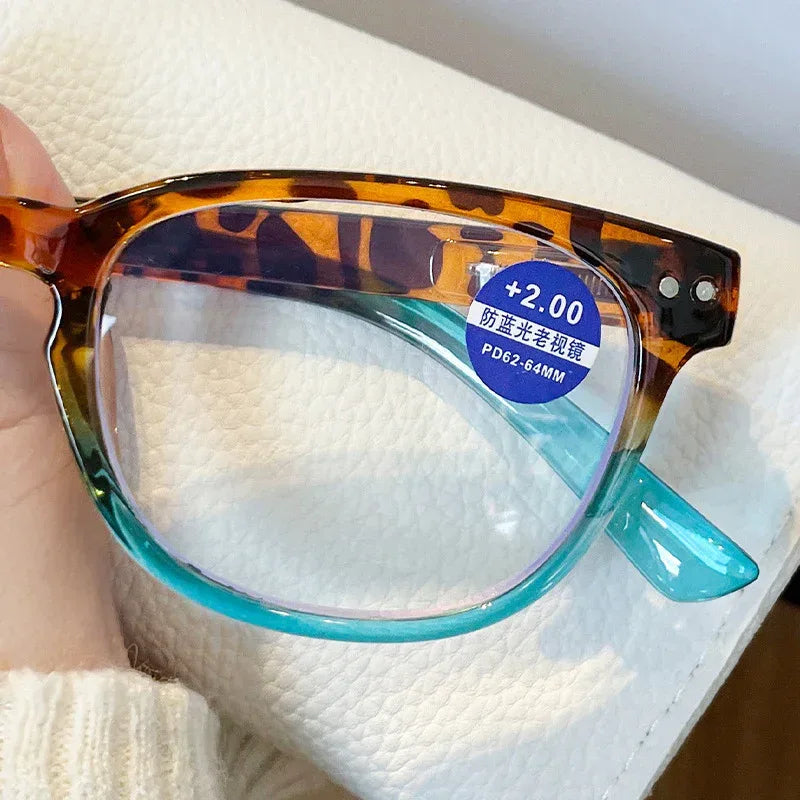 Anti Blue Light Contrast Leopard Print Sunglass - Viexta