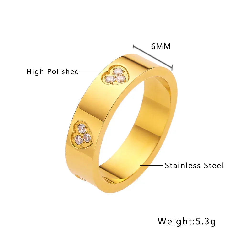 Titanium Steel Flower Ring - Viexta