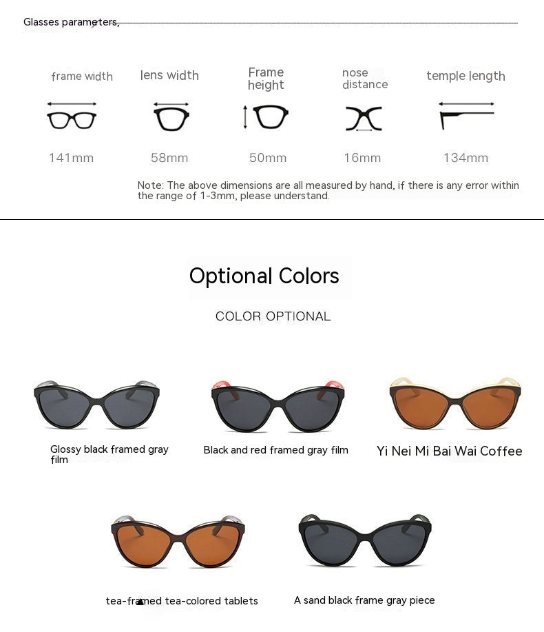 Personality Inlay Leather Polarized Sun Glasses