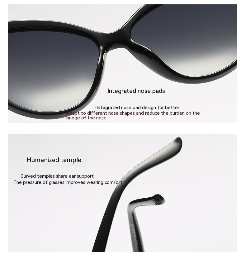 Personality Inlay Leather Polarized Sun Glasses