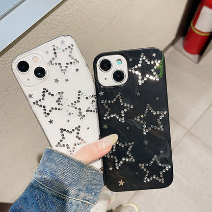 Rhinestone Black XINGX iPhone Case