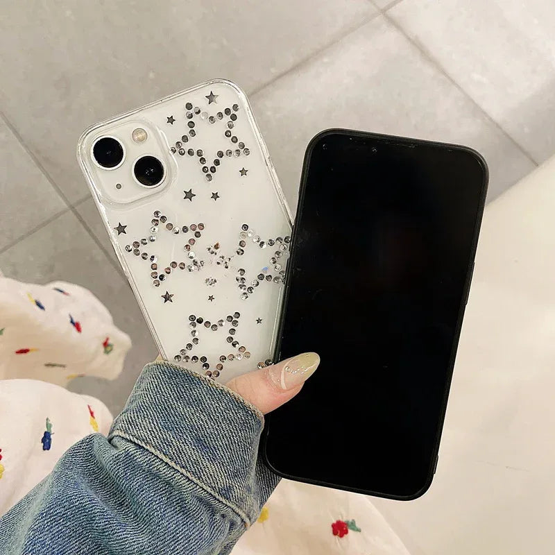 Rhinestone Black XINGX iPhone Case - Viexta