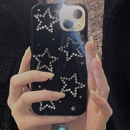 Rhinestone Black XINGX iPhone Case