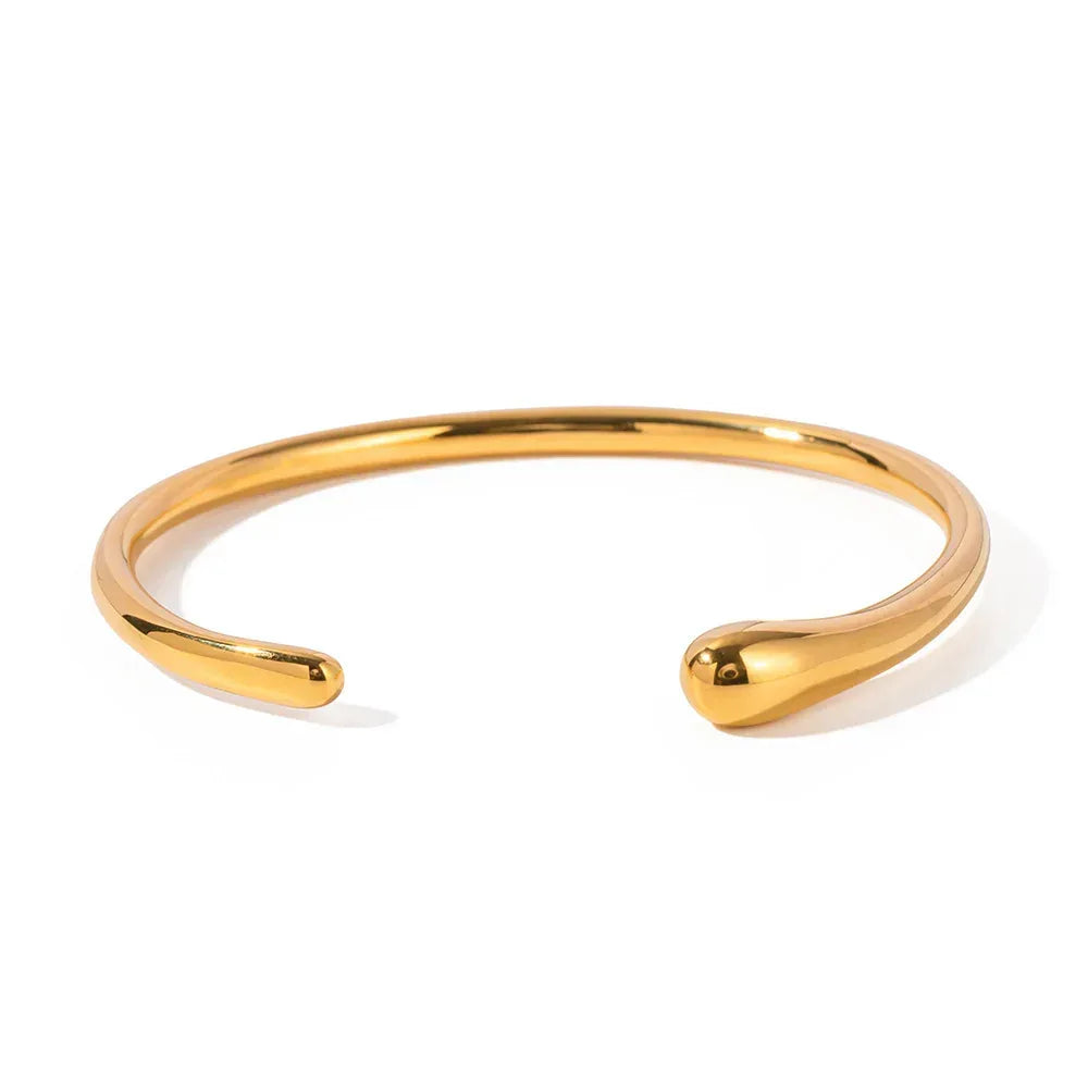 Stainless Steel Simple Opening Bracelet - Viexta