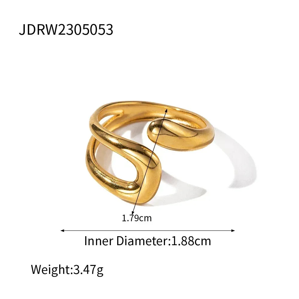 Hollow Irregular Ring - Viexta