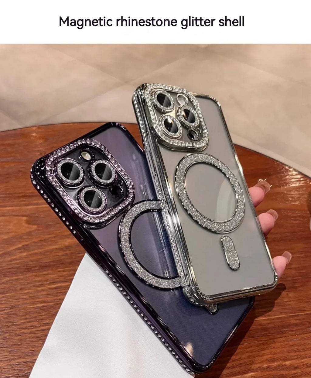 Edge Drill Magnetic Transparent iPhone Case - Viexta