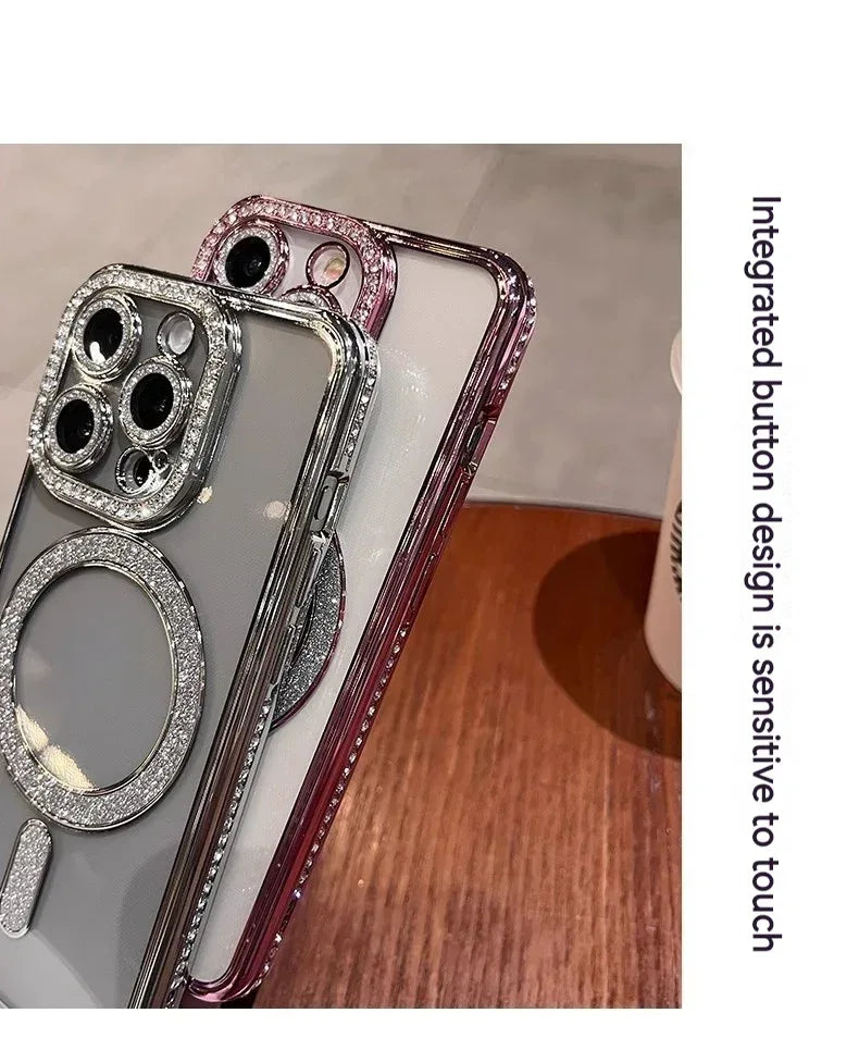 Edge Drill Magnetic Transparent iPhone Case - Viexta