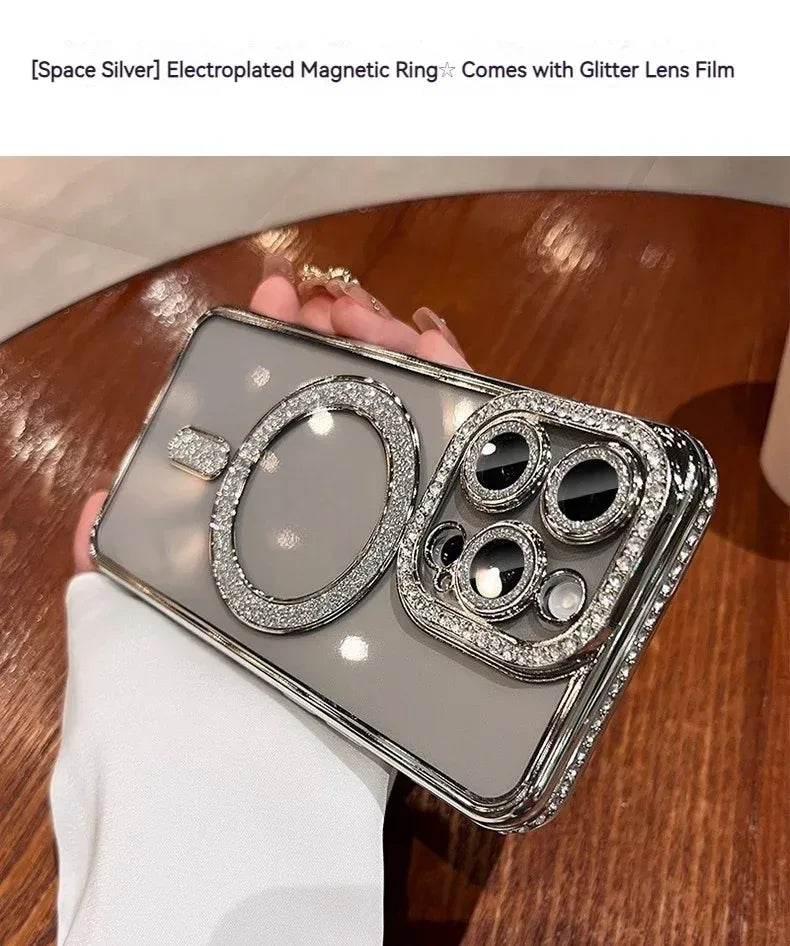 Edge Drill Magnetic Transparent iPhone Case - Viexta