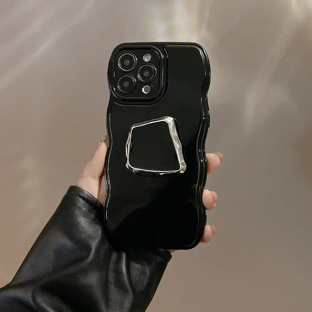 Metallic Dark Bracket iPhone Case - Viexta