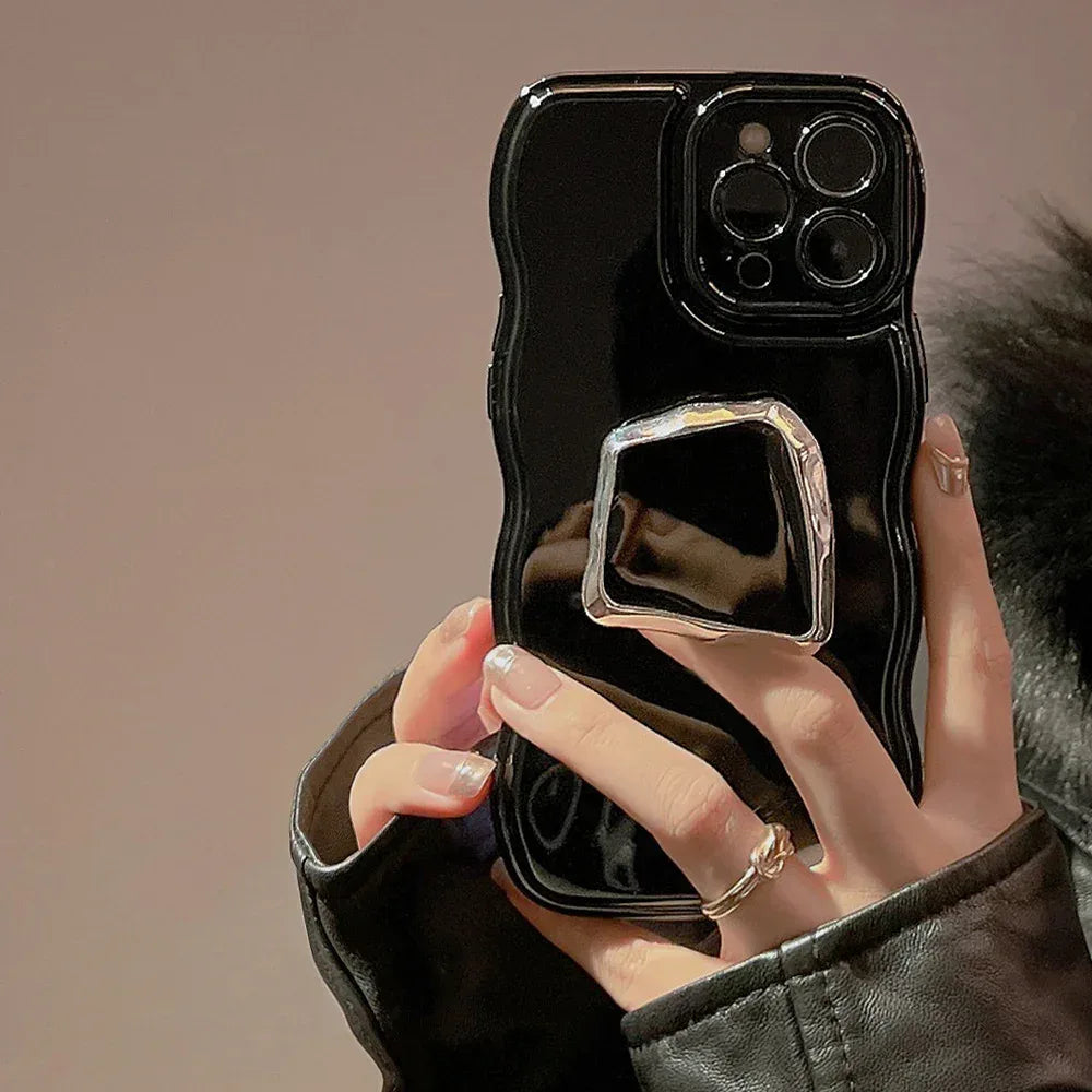 Metallic Dark Bracket iPhone Case - Viexta