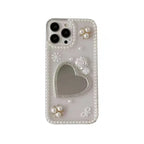 Raw Pearl Heart Shape iPhone Case - Viexta