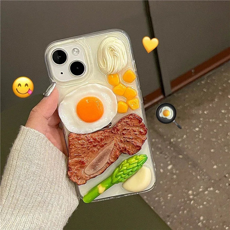 Steak Omelette iEpoxy Phone Case - Viexta