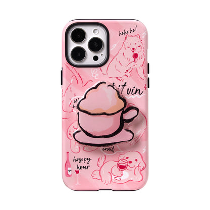 Fashion Cute Cat Print iPhone Case