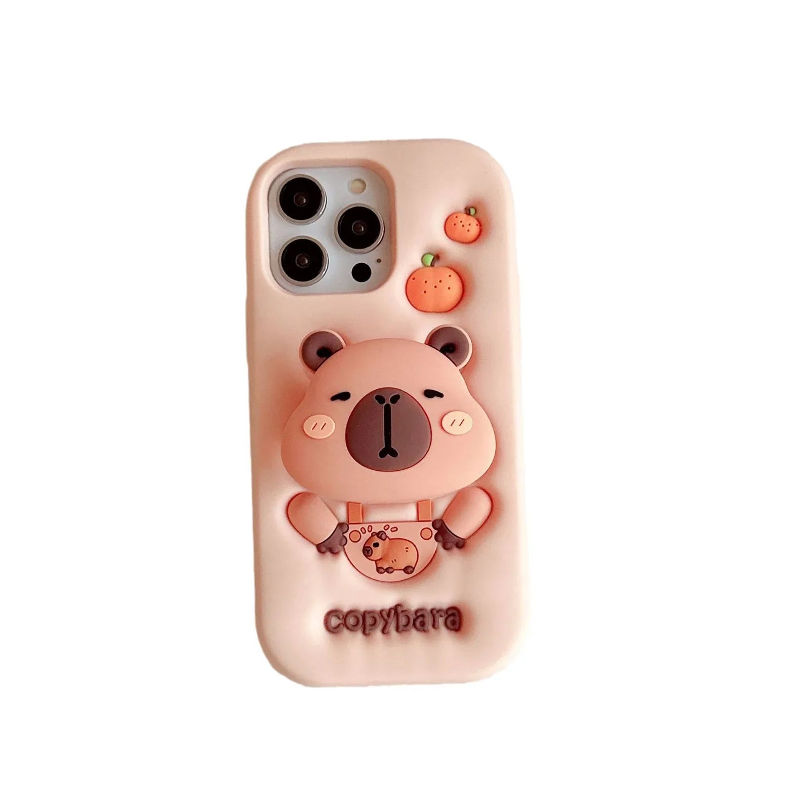 Cartoon Stand Holder Capybara iPhone case