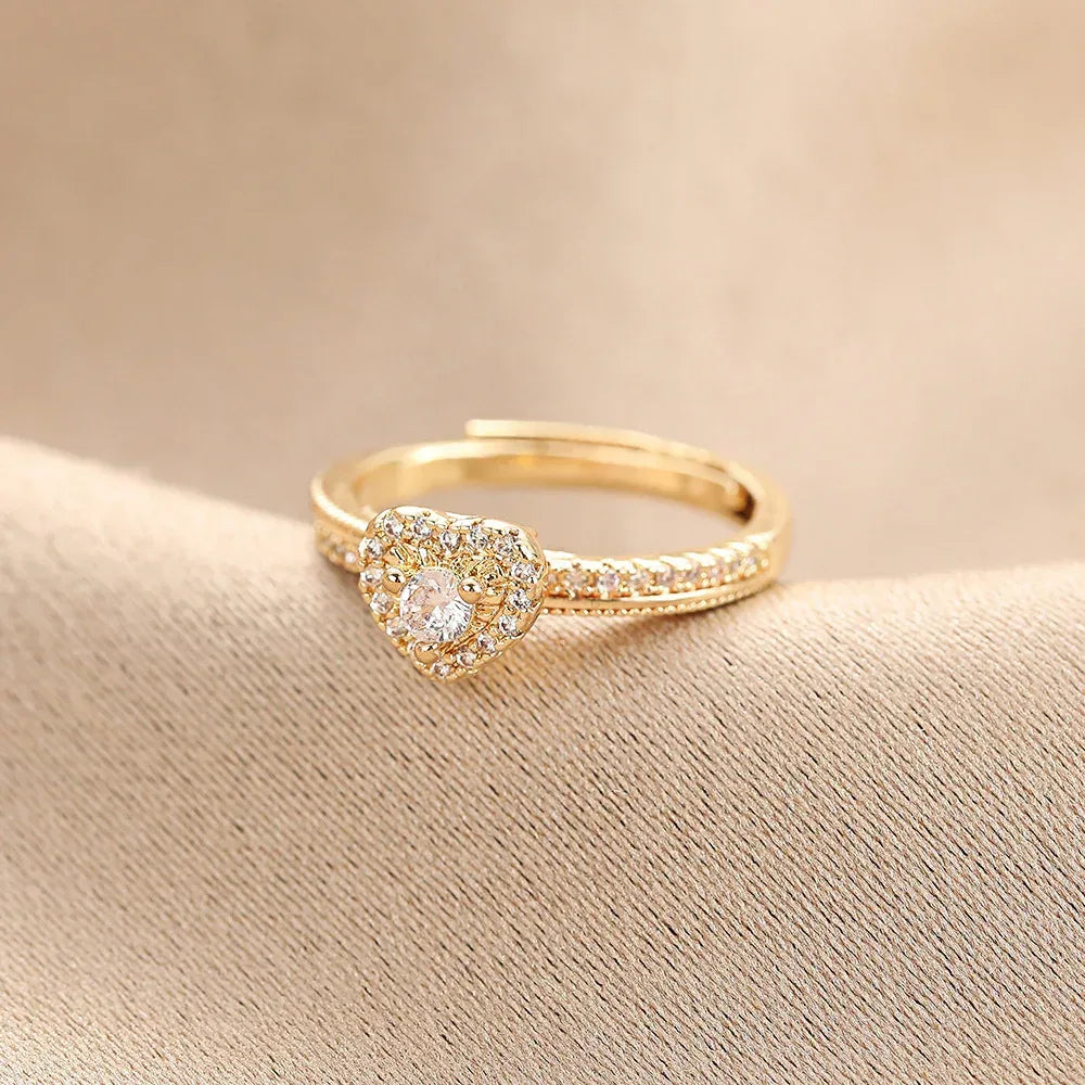 Double Layer Zircon Ring - Viexta