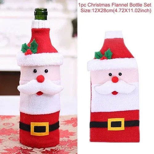 christmas-decorations-christmas-wine-bottle-socks - Viexta