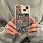 Mirror Graffiti Butterfly Silicone iPhone Case - Viexta