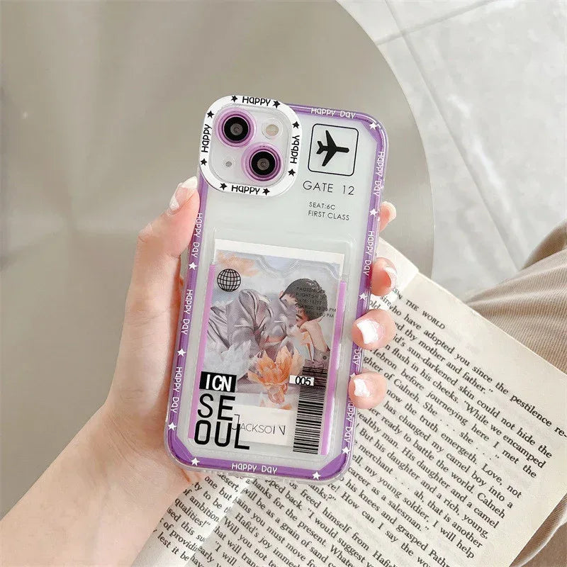Card Cover Air Ticket iPhone Case - Viexta