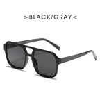 Square Double Beam Sunglasses - Viexta