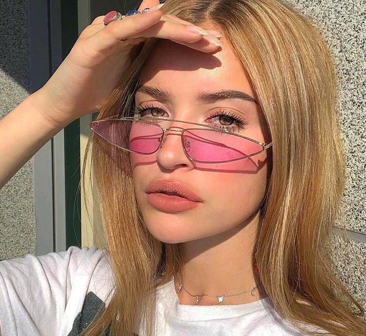 New double metal frame vintage sunglasses - Viexta