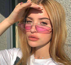 New double metal frame vintage sunglasses - Viexta