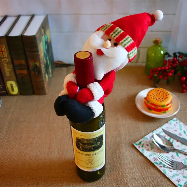 christmas-decorations-christmas-wine-bottle-socks - Viexta