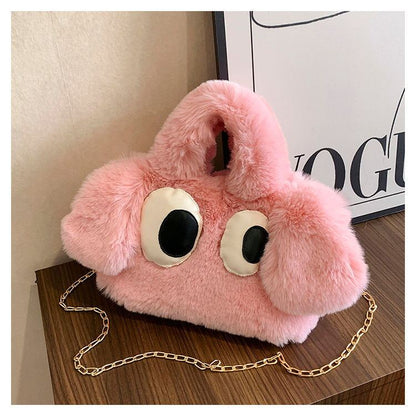 Cute Cartoon Big Eyes Dog Plush Bags