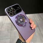 Rotating Gyro Decompression Bracket Large Window iPhone Case - Viexta