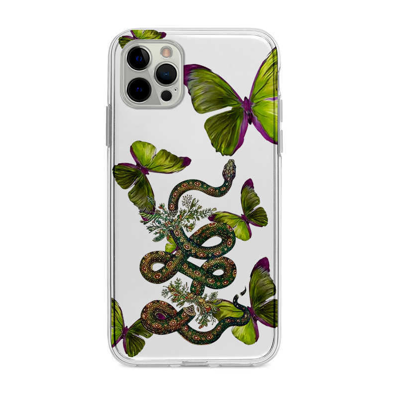 Creative Funny Butterfly Snake iPhone Case