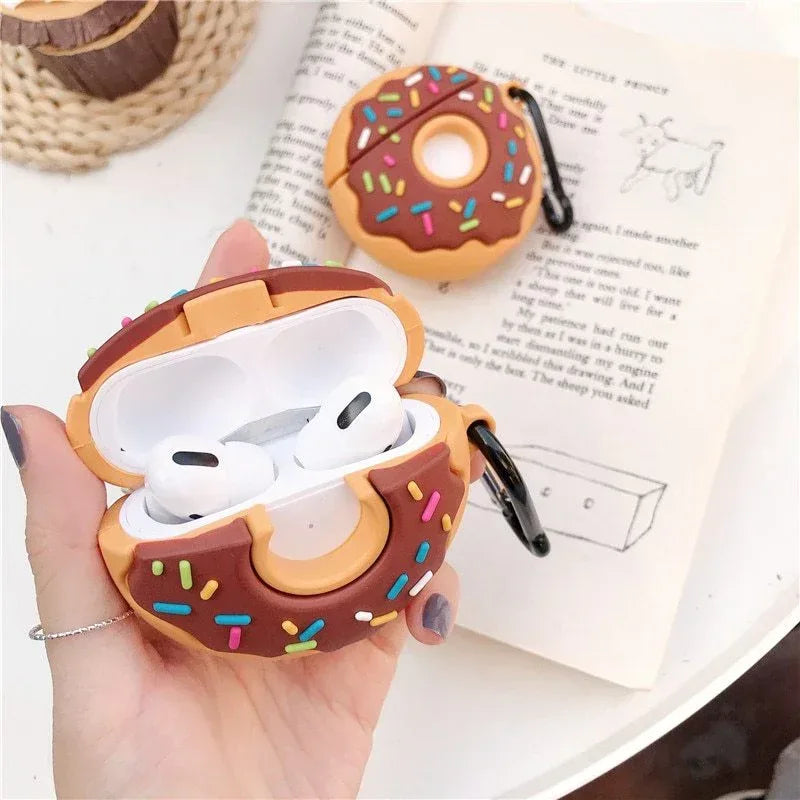 Donuts Silicon IPHONE Air pod Case - Viexta